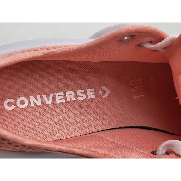Converse All Star Shoes Youth Size 5.5 Pink Crochet Platform Lace Up Sneakers - Picture 9 of 10